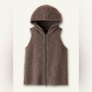 ME+EM Brown Hooded Vest